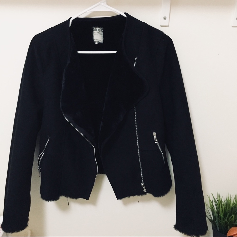 ZARA Furry Motor Jacket
